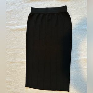 360 Sweaters Black Pencil Midi Skirt - NEW - XSMALL- stretchy